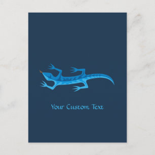 Carte Postale Bleu Lizard