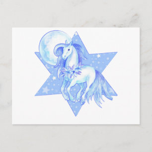 Carte Postale Bleu Lune Pony
