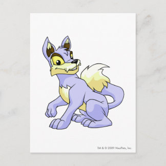 Carte Postale Bleu Lupe