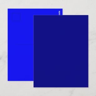 Carte Postale Bleu Marine Uni