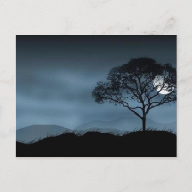 CARTE POSTALE BLEU MOON (Devant)