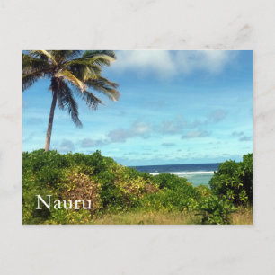 Carte Postale bleu nauru