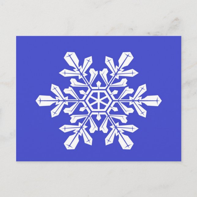Carte postale Bleu Neige Flacon (Devant)