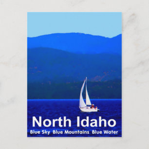 Carte Postale Bleu nord de l'Idaho