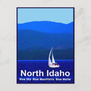Carte Postale Bleu nord de l'Idaho