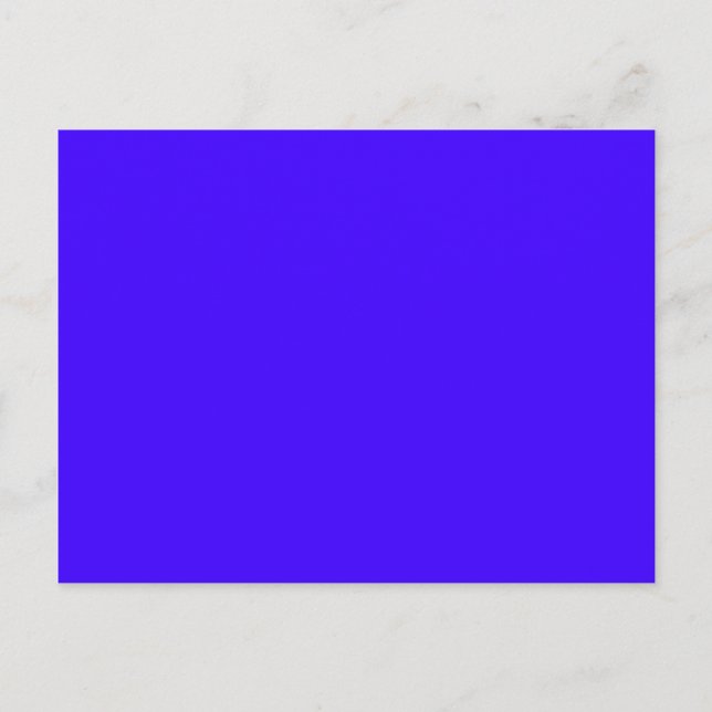 Carte Postale Bleu outremer électrique (Devant)
