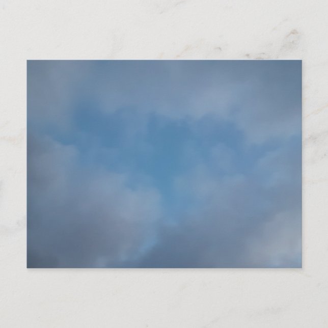 Carte Postale Bleu plus que bleu (Devant)