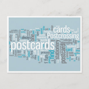 Carte postale "bleu postal"