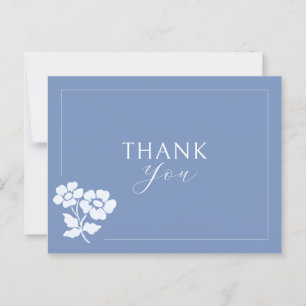 Carte Postale Bleu Poussiéreux Remerciement de mariage à l'aqu