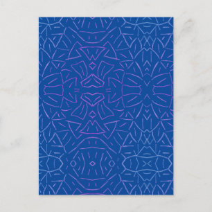 Carte Postale Bleu simple