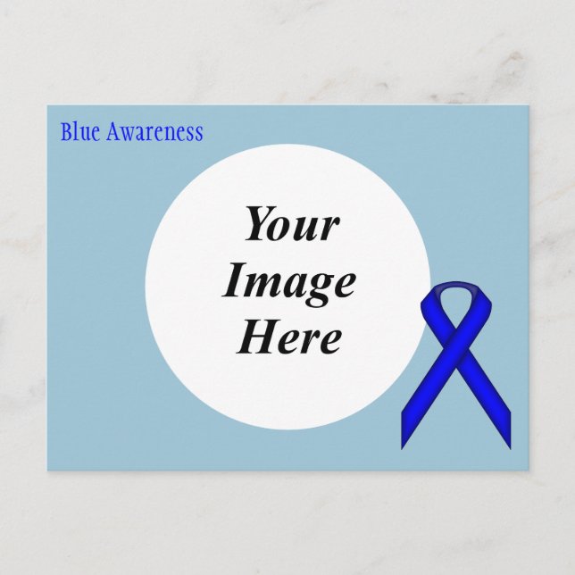 Carte Postale Bleu Standard Ribbon Modèle par Kenneth Yoncich (Devant)