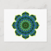 bleu vert mandala
