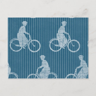 Carte Postale Bleu vintage
