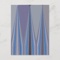 Bleu, violet, gris Chevron Art Imprimer