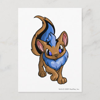 Carte Postale Bleu Xweetok