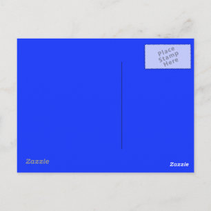 Carte postale bleue