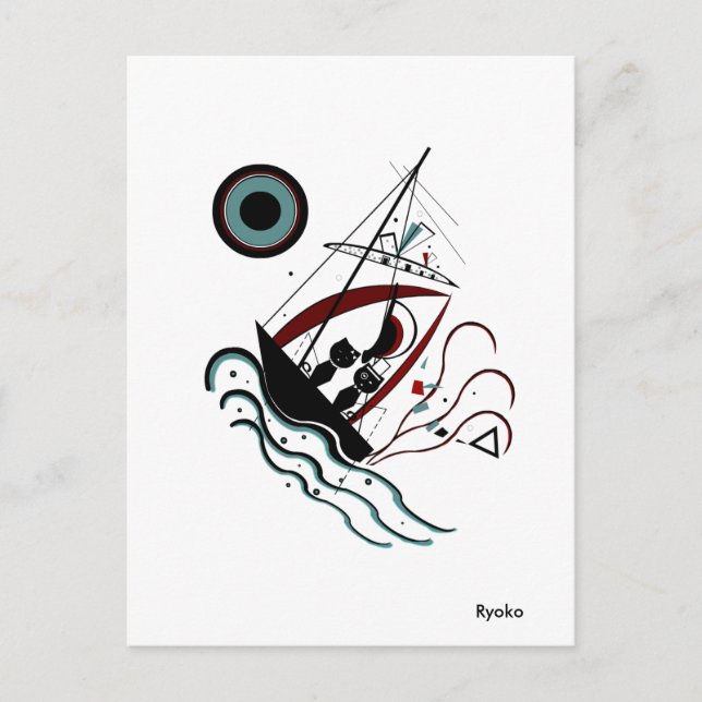 Carte postale bleue (Devant)