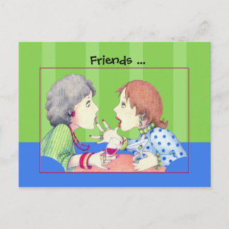 Carte postale bleue Buzz