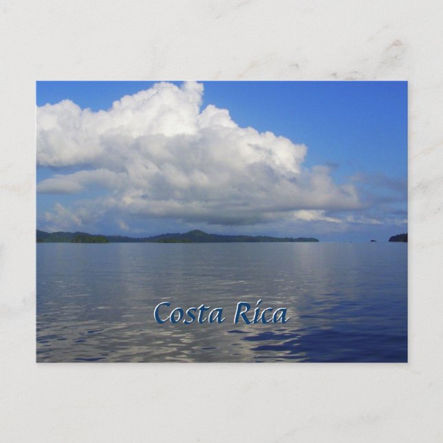 Carte postale bleue Costa Rica (Devant)