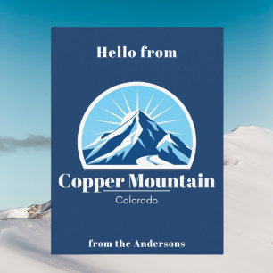 Carte postale bleue de Copper Mountain Colorado