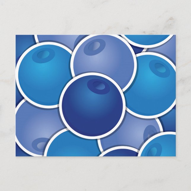 Carte Postale Bleuet funky (Devant)