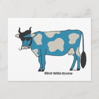 Carte Postale Blind Willie Bovine Postcard