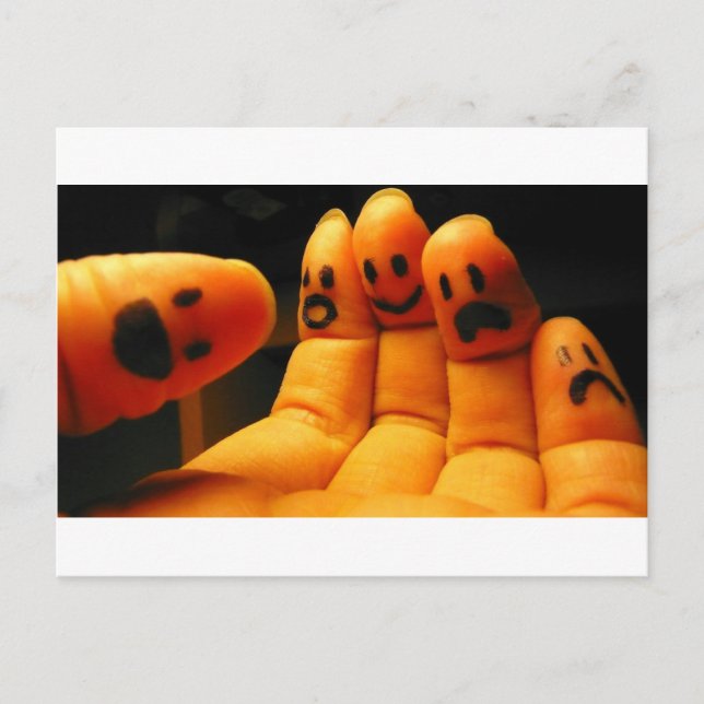 Carte Postale Bliss : Awe : Délice : Peur : Douleur (Devant)