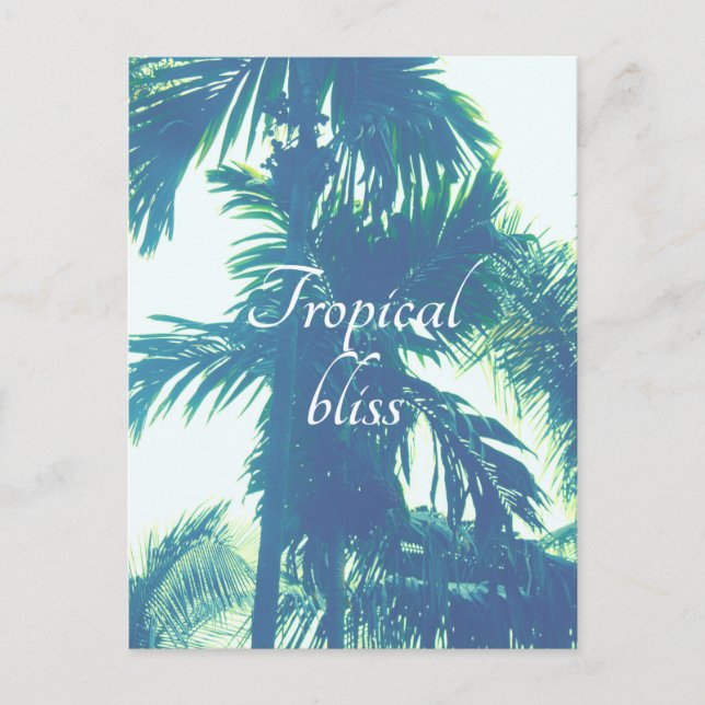 Carte Postale Bliss tropicaux (Devant)