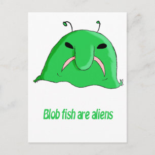 Carte Postale Blob Alien