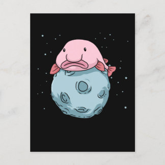 Carte Postale Blobfish Lune Astronaut Cadeaux Enfants Blobfish