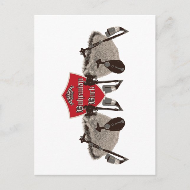 Carte Postale bloc bohème - Bagpipes de Tchèque (Devant)