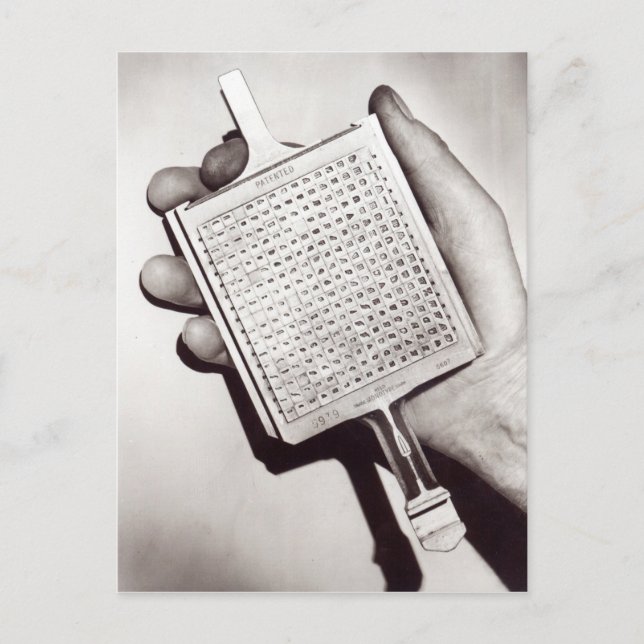 Carte Postale Blocs de type (Devant)