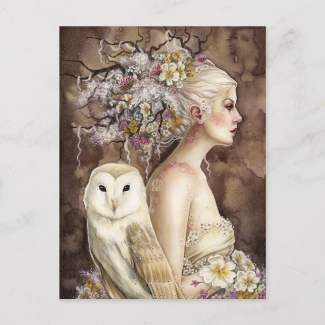 Carte Postale Blodeuweded in Bloom (Devant)