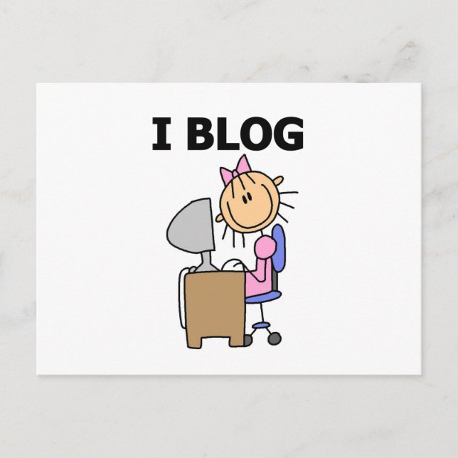 Carte Postale Blogueuse (Devant)