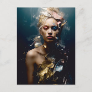 Carte Postale Blond Fashion Model Photographie