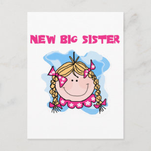 Carte Postale Blond New Big Sister Tshirts et cadeaux
