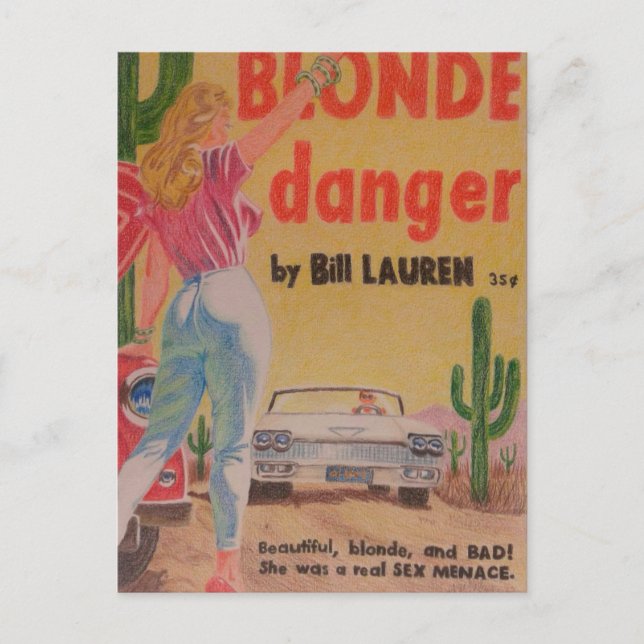 Carte postale Blonde Danger (Devant)