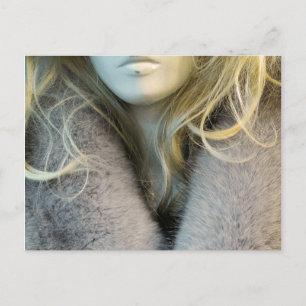 Carte Postale Blonde Mannequin