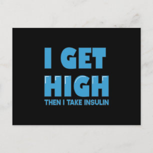 Carte Postale Blood Sugar Diabete Joke