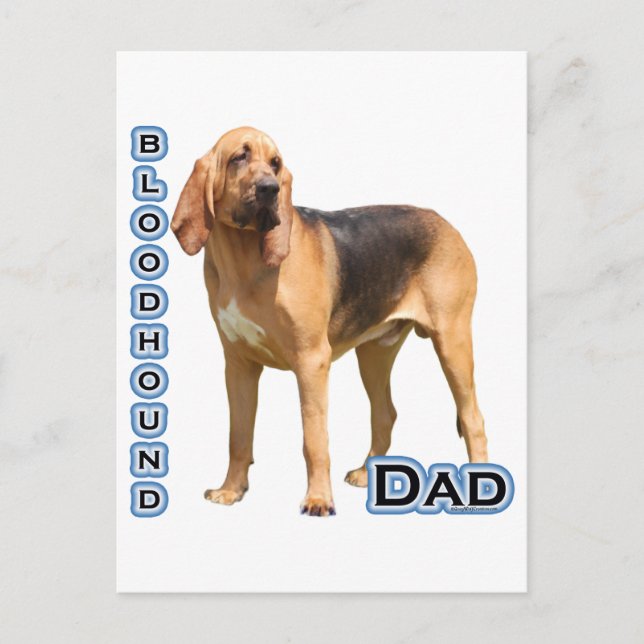 Carte Postale Bloodhound Papa 4 (Devant)