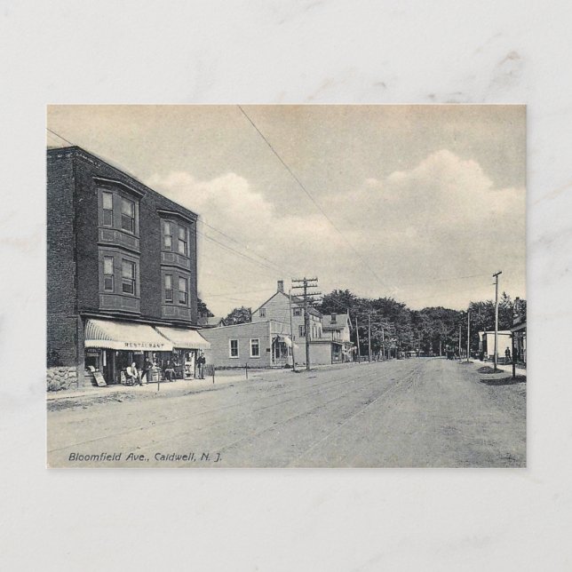 Carte Postale Bloomfield Ave, Caldwell, NJ Vintage (Devant)