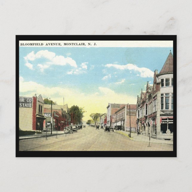 Carte Postale Bloomfield Ave, Montclair NJ Vintage (Devant)