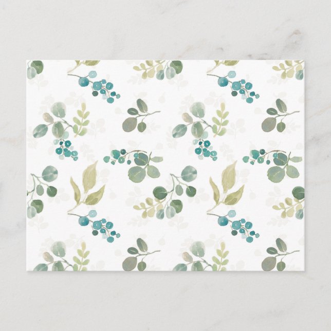 Carte Postale Blooming Delight Pattern (Devant)
