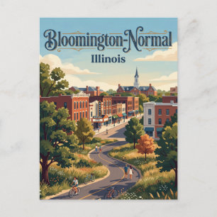 Carte Postale Bloomington-Normal, Illinois