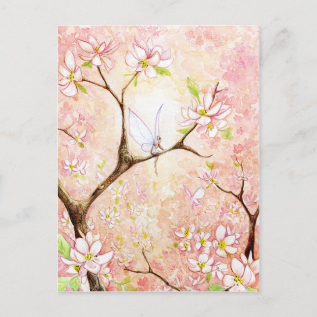 Carte Postale Blossom de vue rose (Devant)