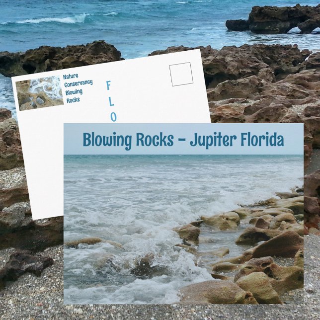 Carte Postale Blowing Rocks Conservancy Jupiter FL Photographiqu (Créateur téléchargé)