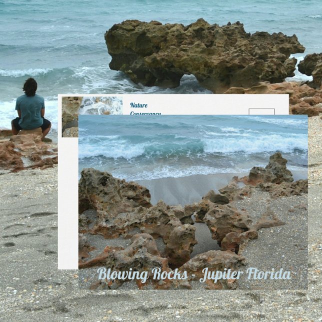 Carte Postale Blowing Rocks Jupiter Floride Photographique (Créateur téléchargé)