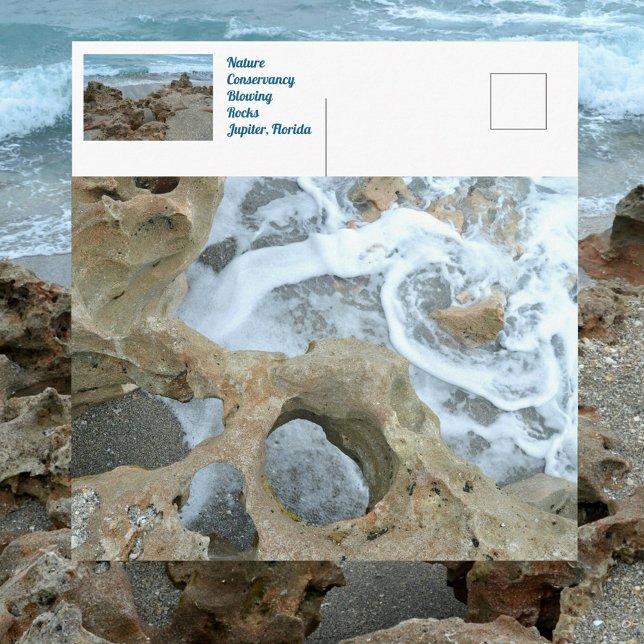 Carte Postale Blowing Rocks Jupiter Floride Photographique (Créateur téléchargé)