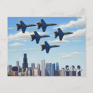 Carte Postale Blue Angels à Chicago Air and Water Show