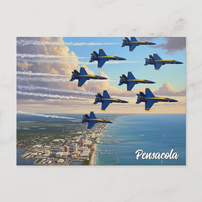 Carte Postale Blue Angels à Pensacola Floride (Devant)